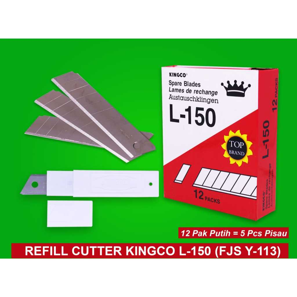 

Refill Cutter L-150 Kingco/ Isi Cutter Besar L-150 isi 5PCs
