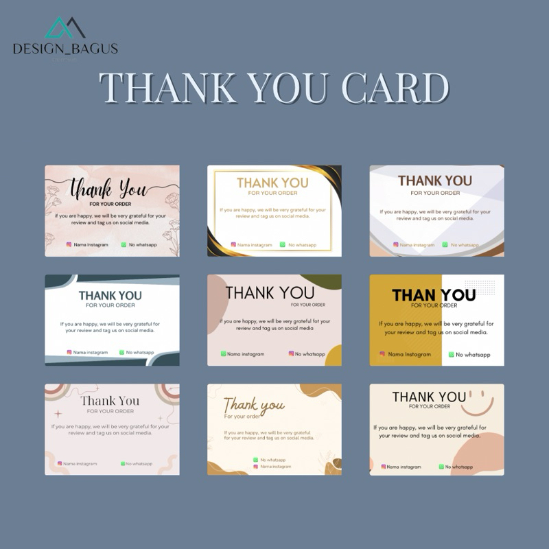 

Thank you card / Thank you card custom