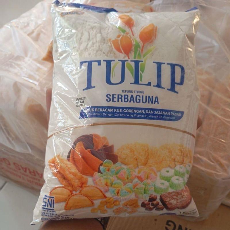 

TERIGU TULIP KEMASAN 1 KG / TEPUNG SERBA GUNA