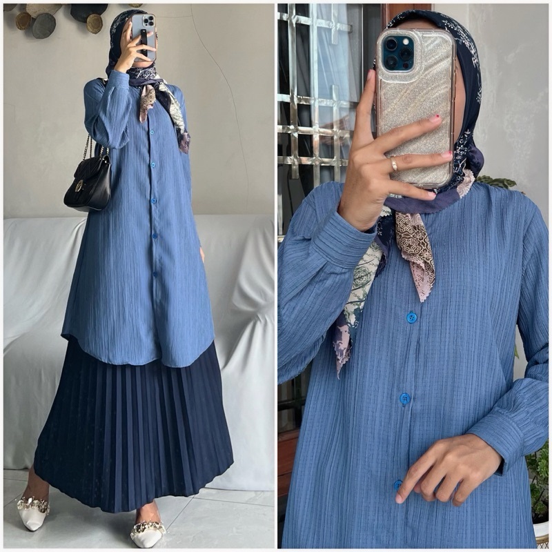 Tunik Polos ZEVA - Tunik Simple Lady Crush -Tunik Wanita Simple