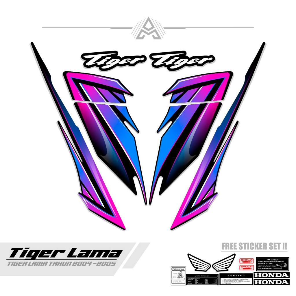 STRIPING TIGER LAMA / MTF 10 / TIGER OLD / SETIKER / STIKER TIGER 2000 / STREPING / STIPING / SETRIP