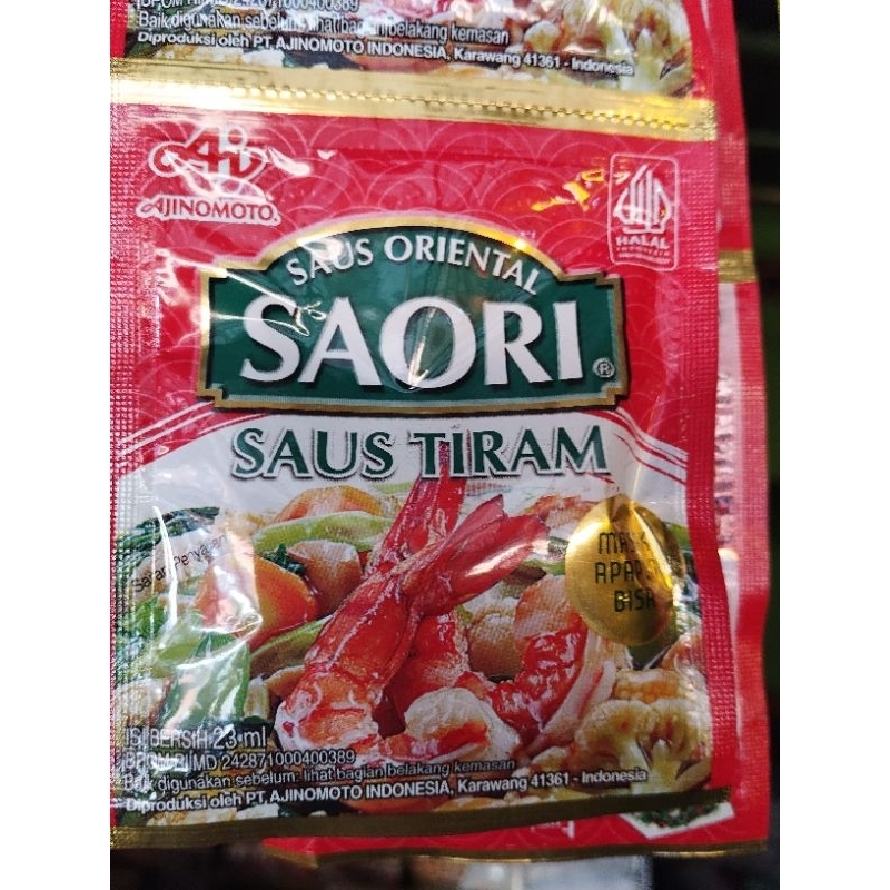 

saori saos tiram sachet 22ml