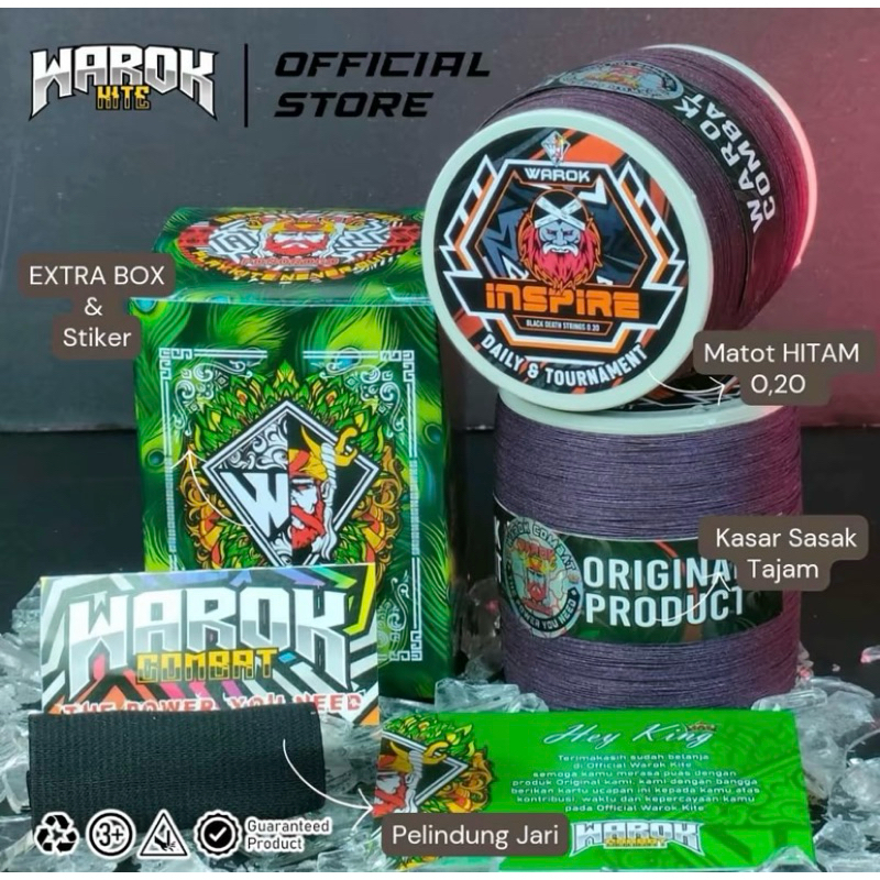 Gelasan Warok INSPIRE Matot 0,20 Kasar Tajam Daily & Tournament (Untuk Sukhoi dan Seot)