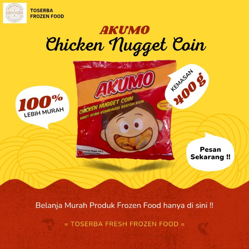 

AKUMO Chicken Nugget Coin 400g