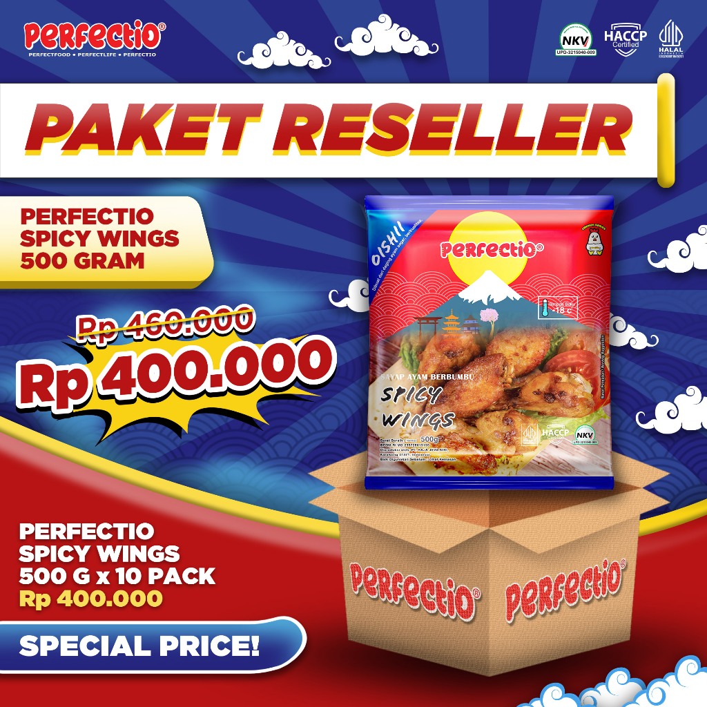 

Spicy Wings 500 gram isi 10 paket reseller