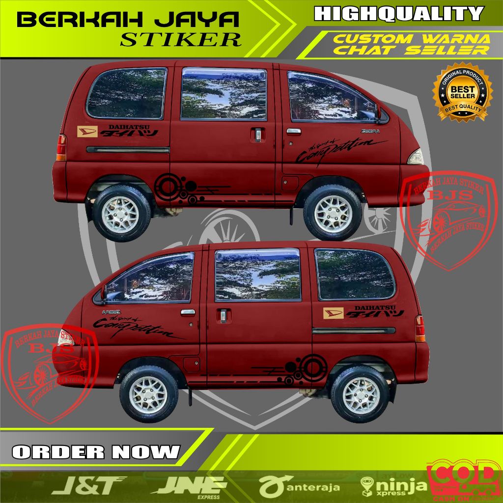 NEW Stiker Mobil Espass Cutting Stiker List Body Mobil Daihatsu Zebra Espass Terbaru