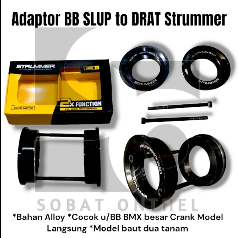 Adaptor BB Crank BMX Slup ke Drat Strummer