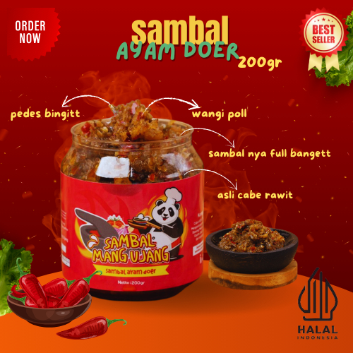 

Sambal Ayam Doer 200Gr | Sambal Rumahan | Sambal Best Seller Mang Ujang