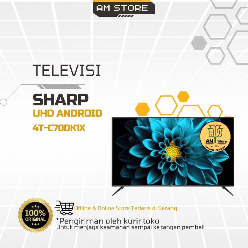 UHD ANDROID TV SHARP 70" 4T C70DK1X