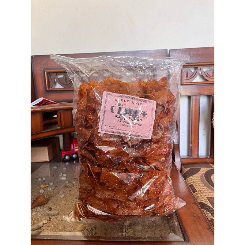 

Kerupuk Kikil CIHUY (Pedas)Ukuran 2KG