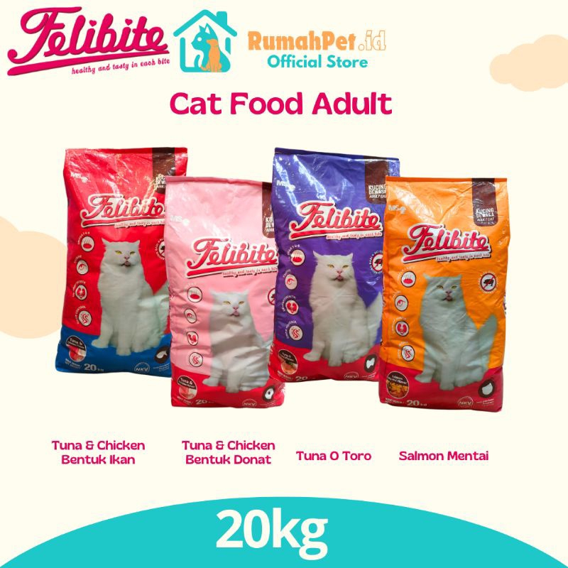 Felibite Cat Food Adult 20kg Felibite Makanan Kucing Dewasa 20kg