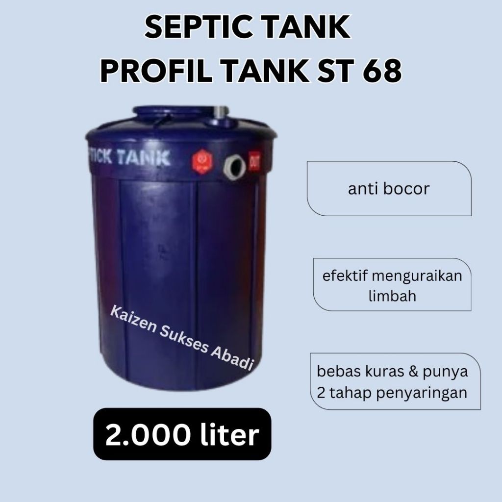 bio septic tank sepiteng sapiteng septitank septik tank merk profil tank ST 68 2000 liter kualitas b