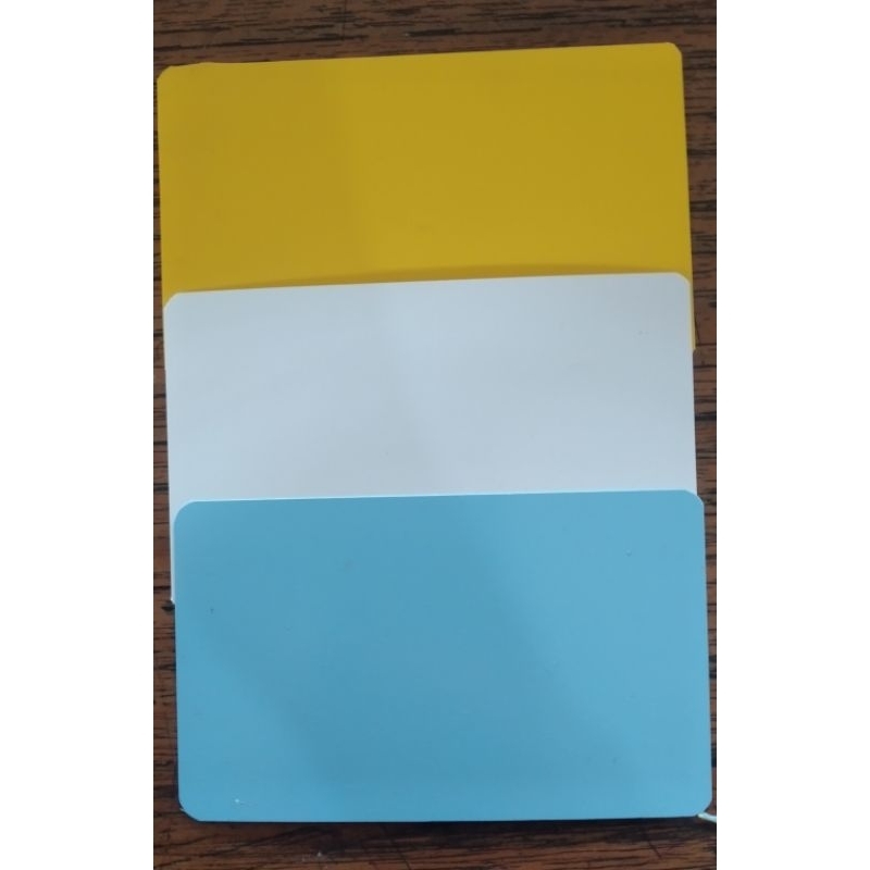 

KARTU NAMA ANTI AIR/LEBEL POHON warna KUNING,PUTIH,BIRU