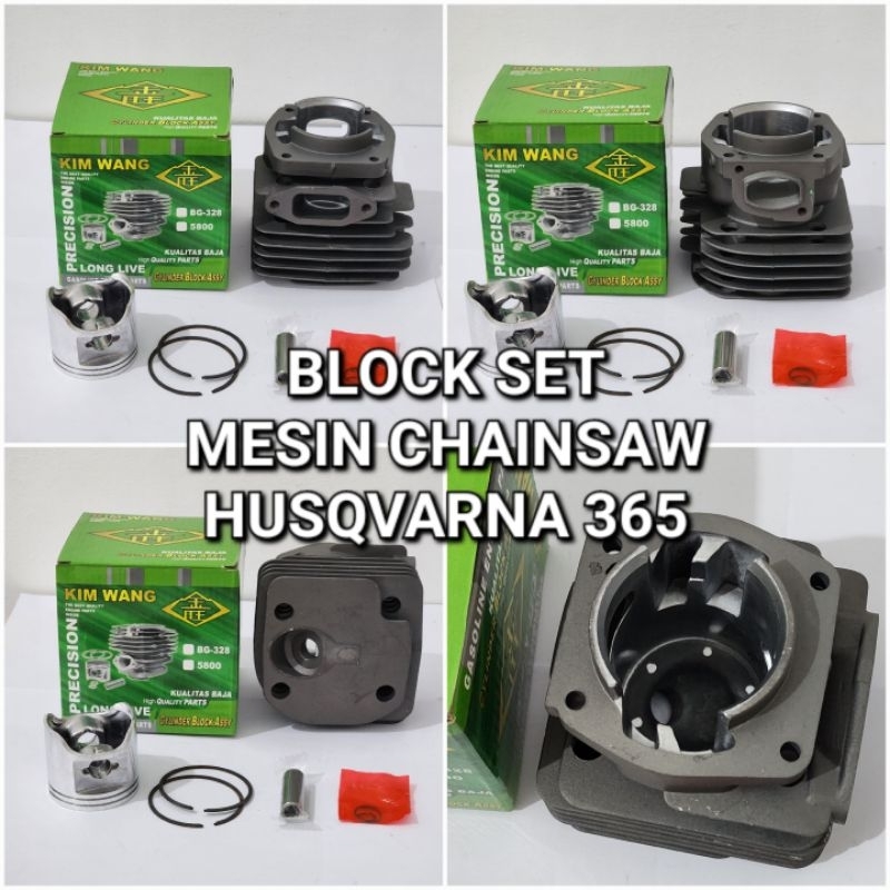 Block Chainsaw Blok Piston Senso Komplit Husvana 365 Husqvarna 365
