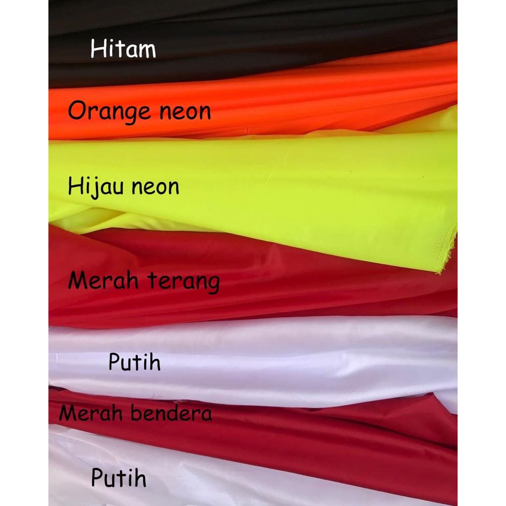 Kain Peles Habute Parasit Habutai Bahan Bendera Dekor Background Backdrop Furing Kahatex Meteran