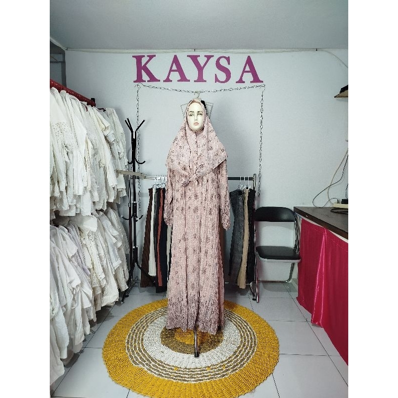 gamis ceruty plisket set hijab/ gamis ceruty plisket wanita/ gamis ceruty plisket ternyaman