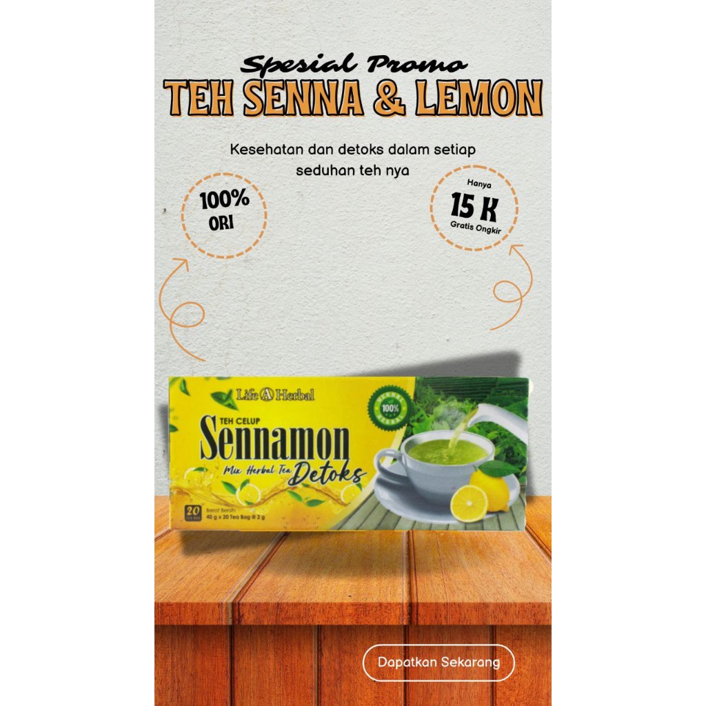 

SENNAMON Teh Herbal Detox Sistem Pencernaan