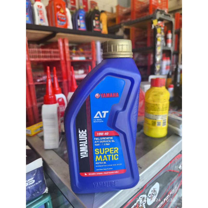 OLI YAMALUBE SUPER MATIC 1 LITER UNTUK MOTOR MATIC YAMAHA N MAX, AEROCK, LEXI DLL
