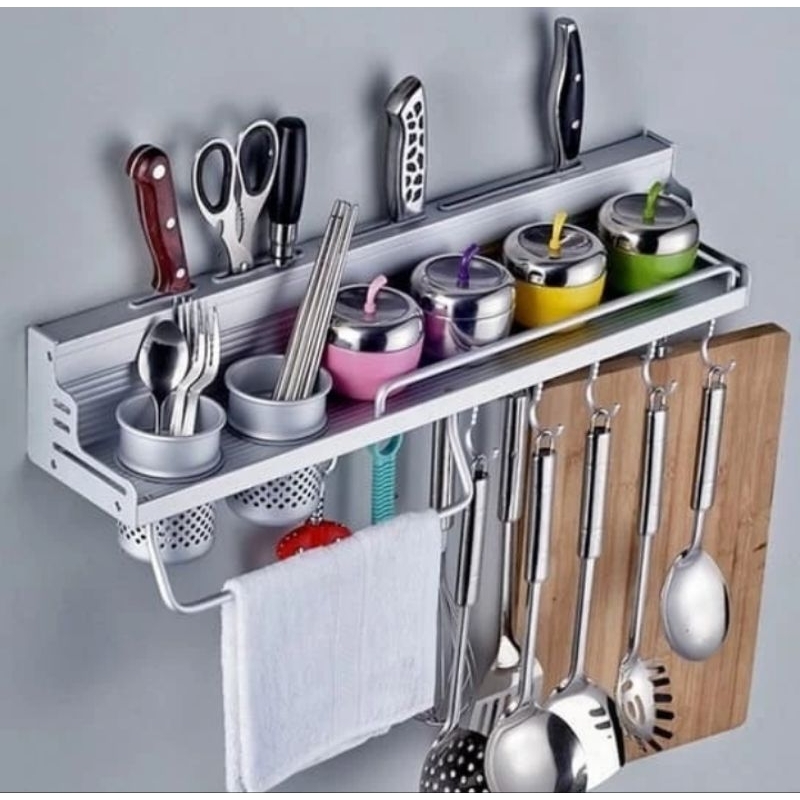 RAK DINDING DAPUR RAK GANTUNG ALUMINIUM