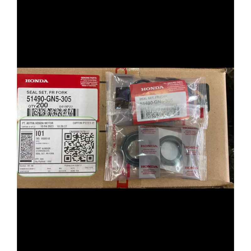 Seal Sok Sil Shock +Tutup Abu Grand Supra  Supra Fit 51490GN5305  Seal Set FR Fork Grand Supra  Supr