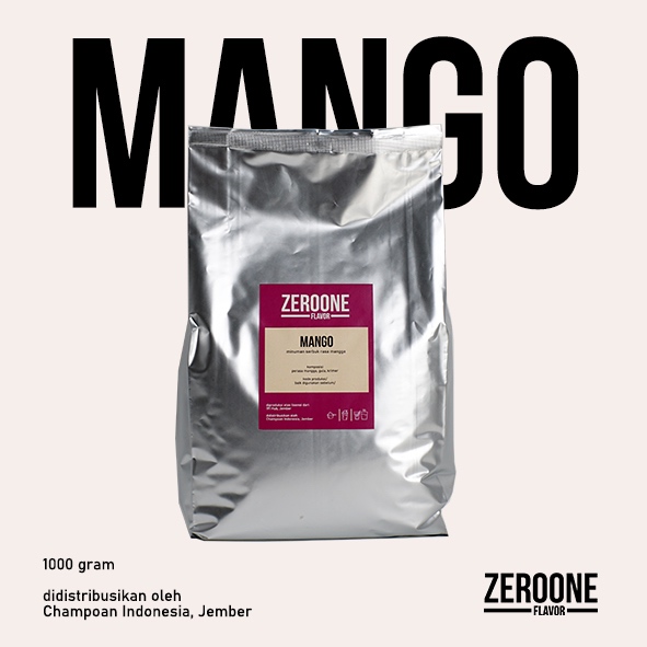 

minuman serbuk rasa mango | zeroone flavor