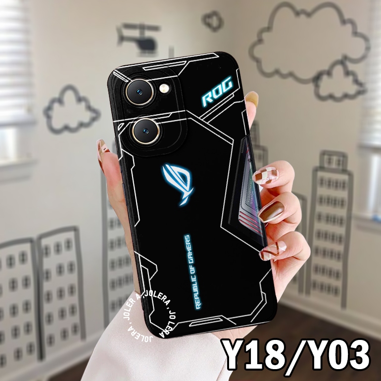 CASE UNTUK VIVO Y18/VIVO Y03 SOFTCASE HANDPHONE TERBARU FASHION JOLERA ROG66