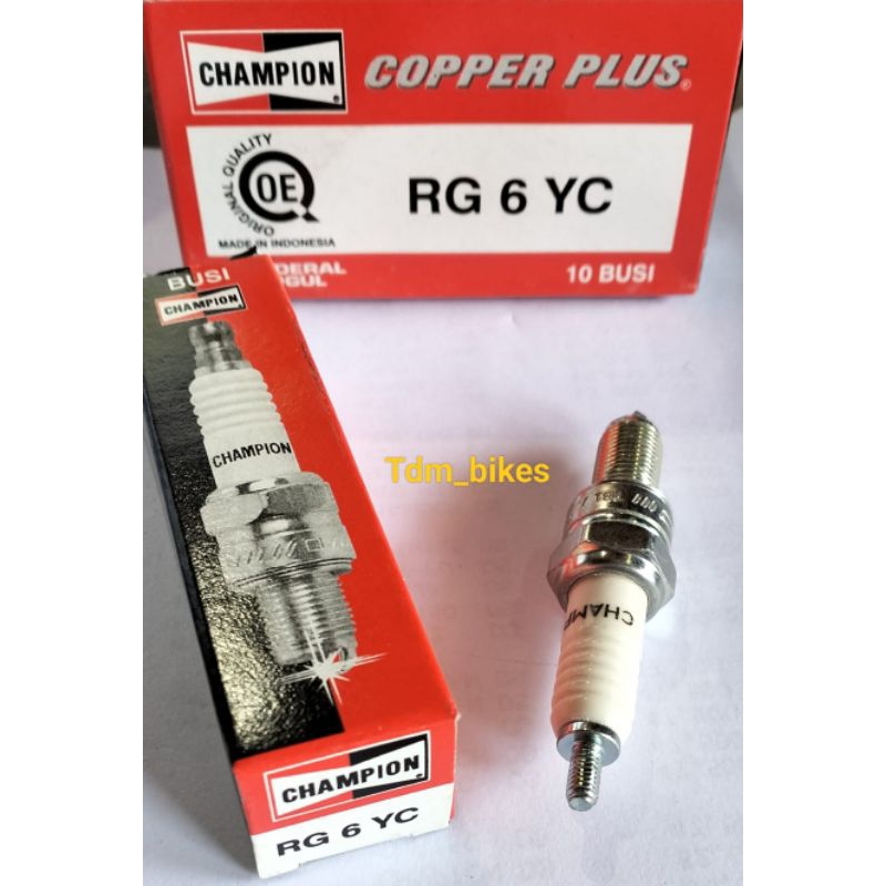 Busi Original merk Champion RG6YC per 10pcs/1 kotak