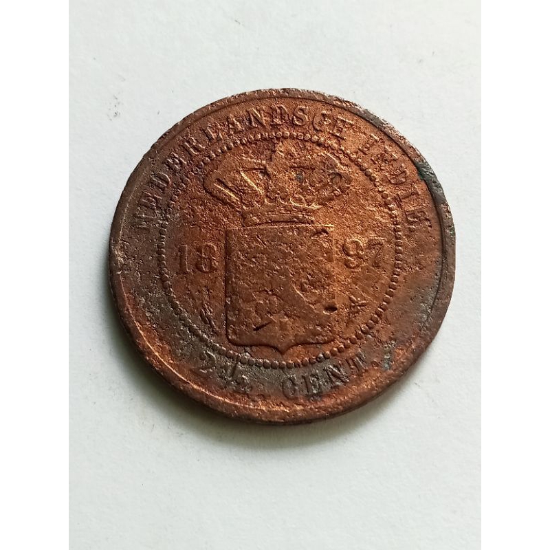 uang kuno Benggol 2,5cent thn1897 noB35