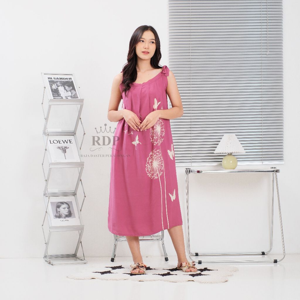 RDP Daster Rayon Midi Tali Pundak LD 120 Motif Tamara