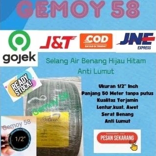 Selang Air Taman 1/2"Inch Anti Lumut /Selang Air Garden/Selang Air Serat Benang Anti Lumut Panjang 5