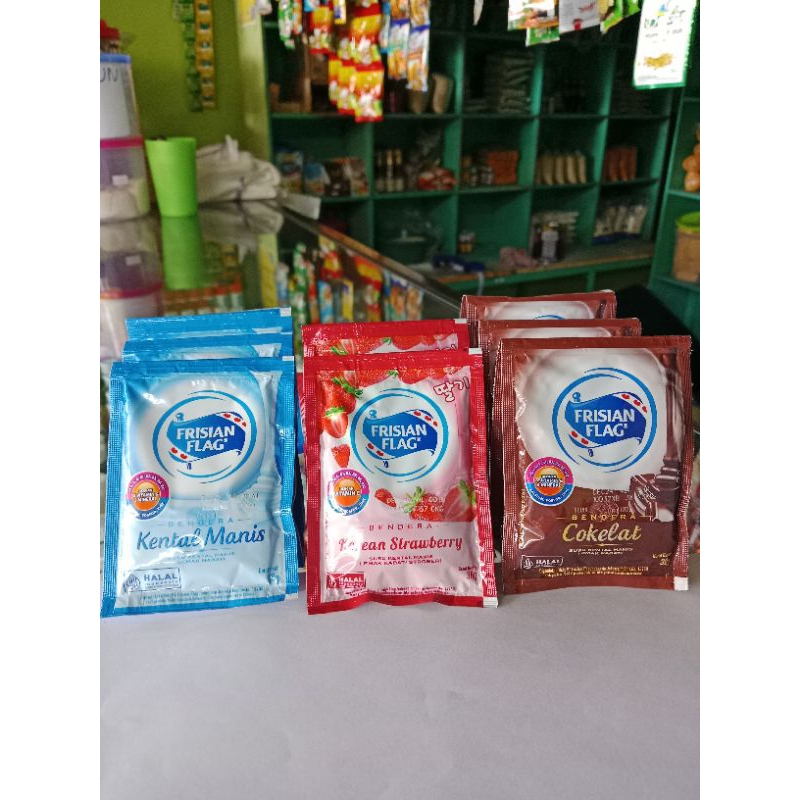 

Frisian Flag Bendera Susu Kental Manis Sachet 38 Gr