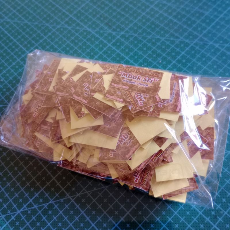

Stiker Label Jajan, makanan, produk