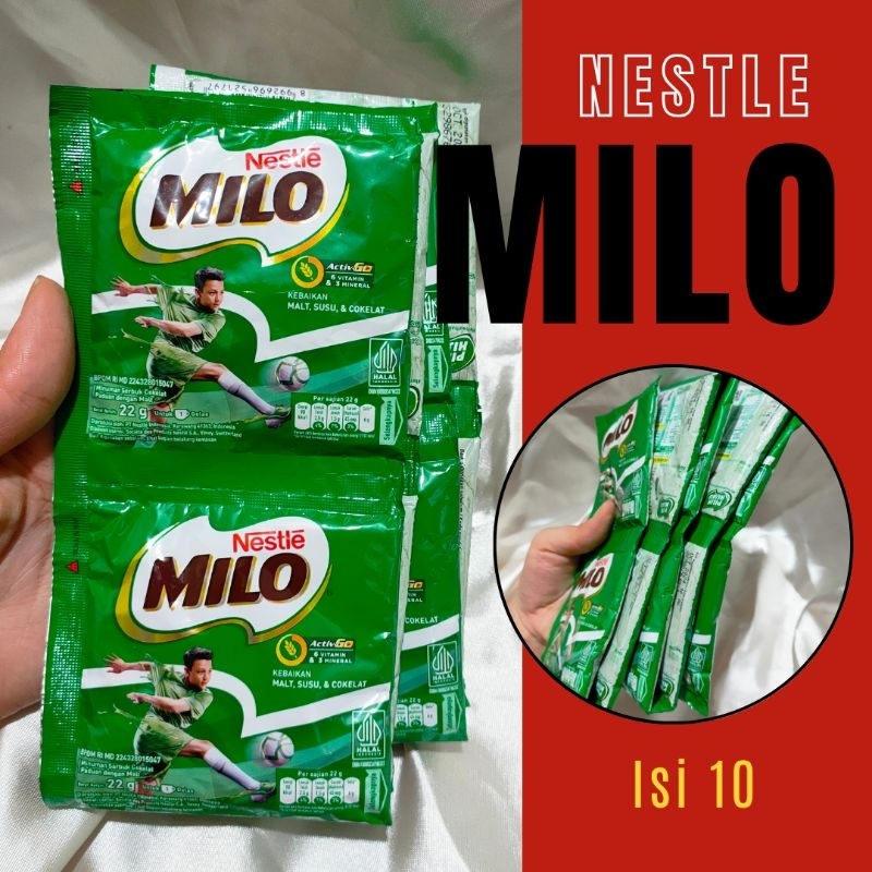 

Milo Sachet 1 renteng isi 10 pcs