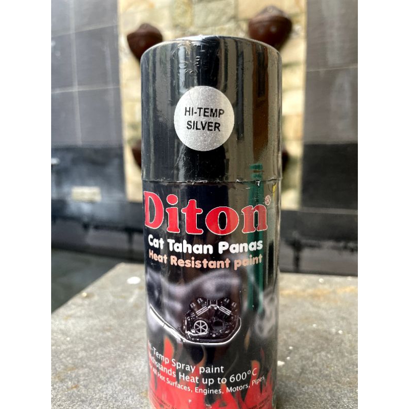 Pilox pylox pilok cat semprot DITON 300cc 300Cc Warna Hi-temp silver anti panas