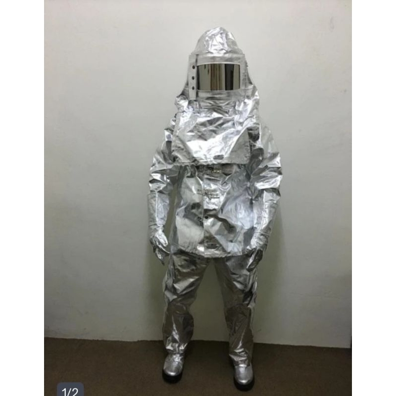 BAJU PEMADAM API ALMUNIUM BAJU TAHAN PANAS BEST QUALITY