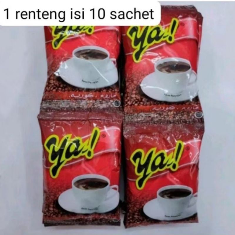 

Kopi YA Merah 1 renceng (60g x 10saset) kopi giling no gula