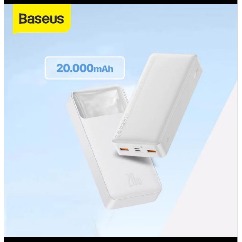 BASEUS POWERBANK BIPOW FAST CHARGER 20.000 MAH 20W CABLE TYPE C