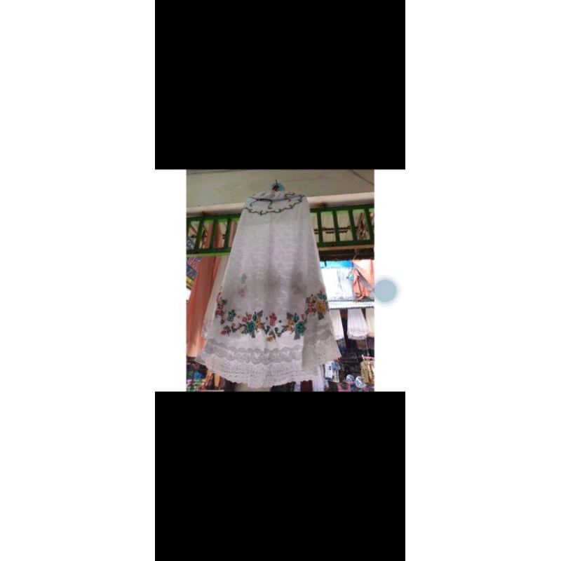 mukena Rubiah bordir timbul