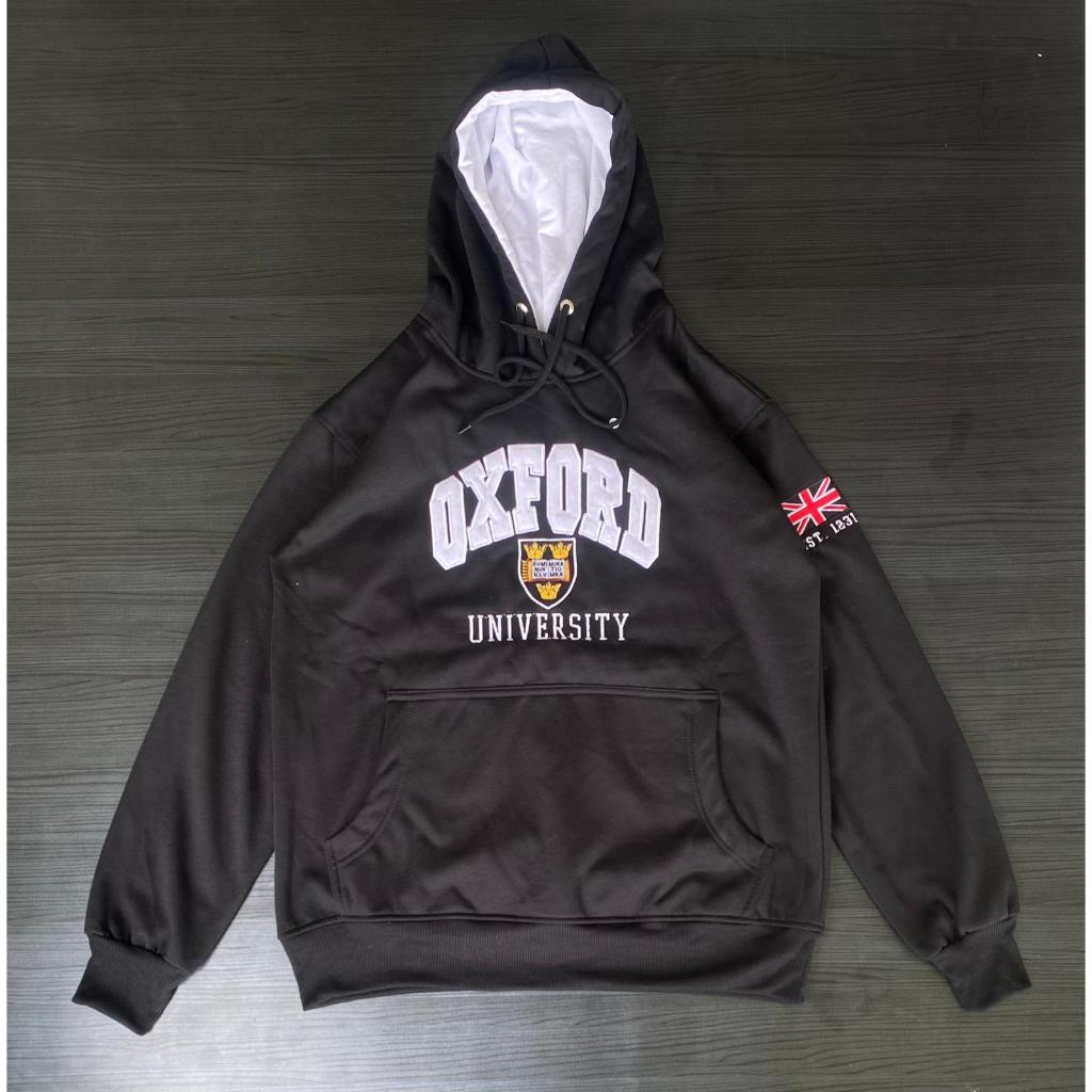 HOT DEALS HOODIE OXFORD USA KATUN PLEC TEBAL BORDIR
