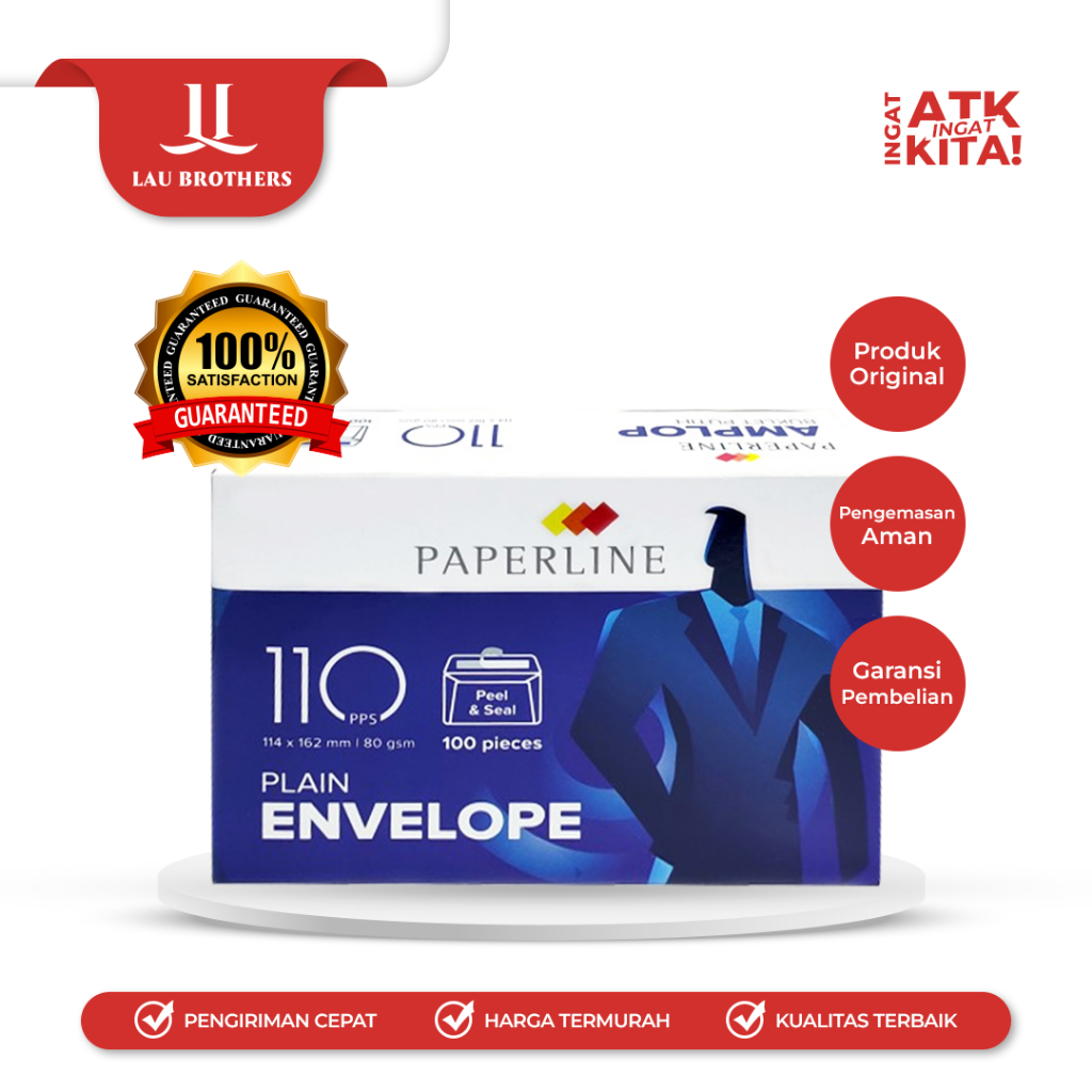 

PAPERLINE AMPLOP PUTIH NO.110 (1PACK)