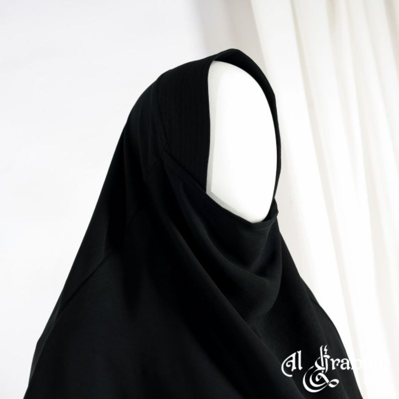 French Khimar Fast FK by Tazara Khimar FK Dewasa Jetblack Bahan Bonanza Arabian Series Fast FK
