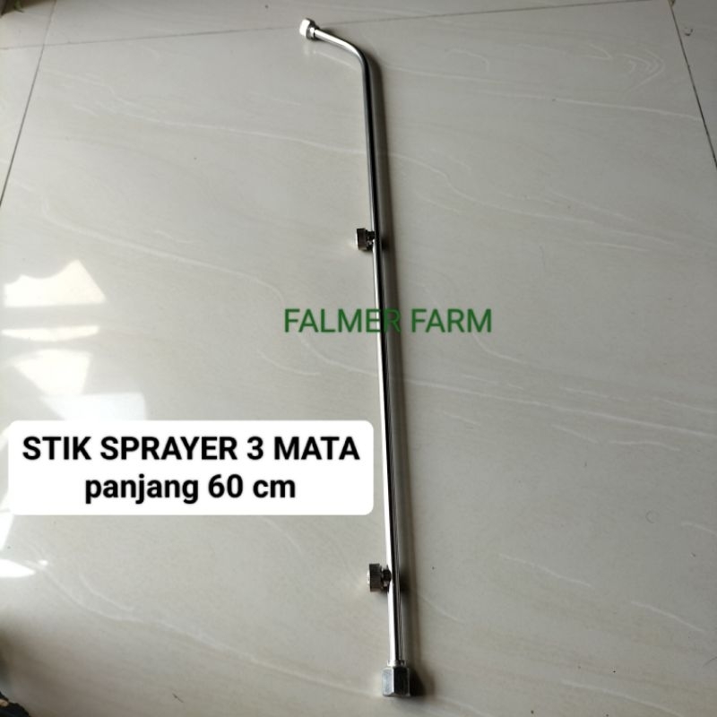 STIK SPRAYER ELEKTRIK 3 MATA NOZZLE STAINLESS