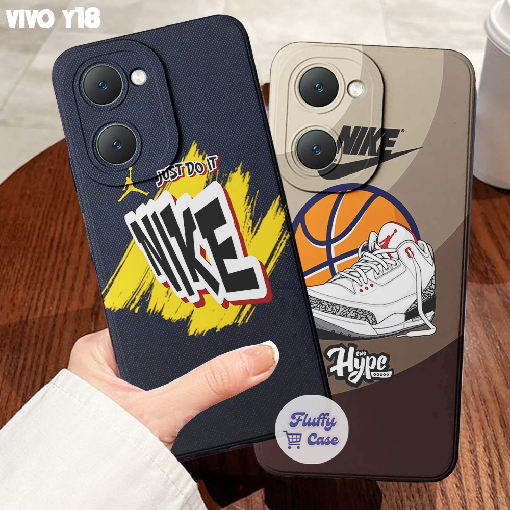 Softcase Hp Vivo Y18 Y03 Y20 Y12s Realme C20 Oppo A5s  Motif Nike - Case Gemash - Case Keren - Case 