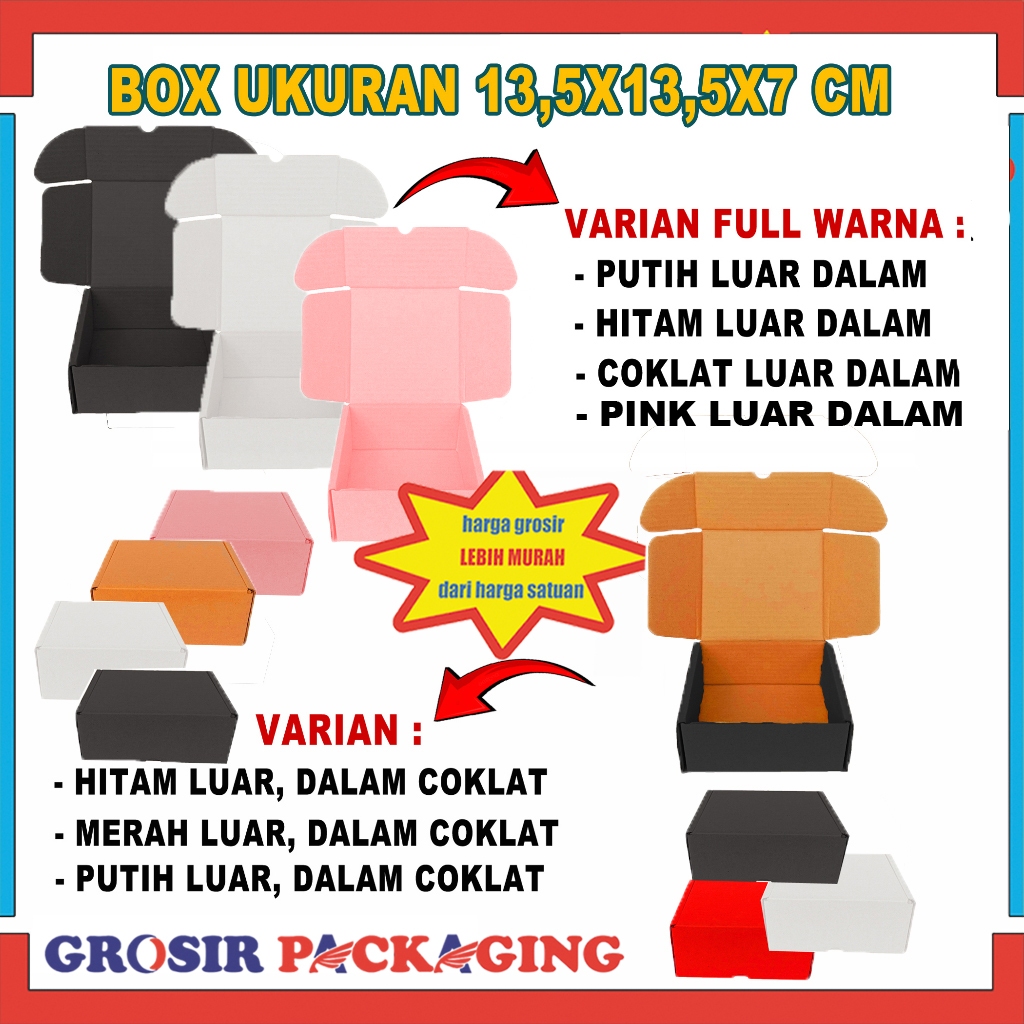 

Box 13,5x13,5x7cm | Box Hampers | Box Kemasan | Box accesoris | Kardus Polos