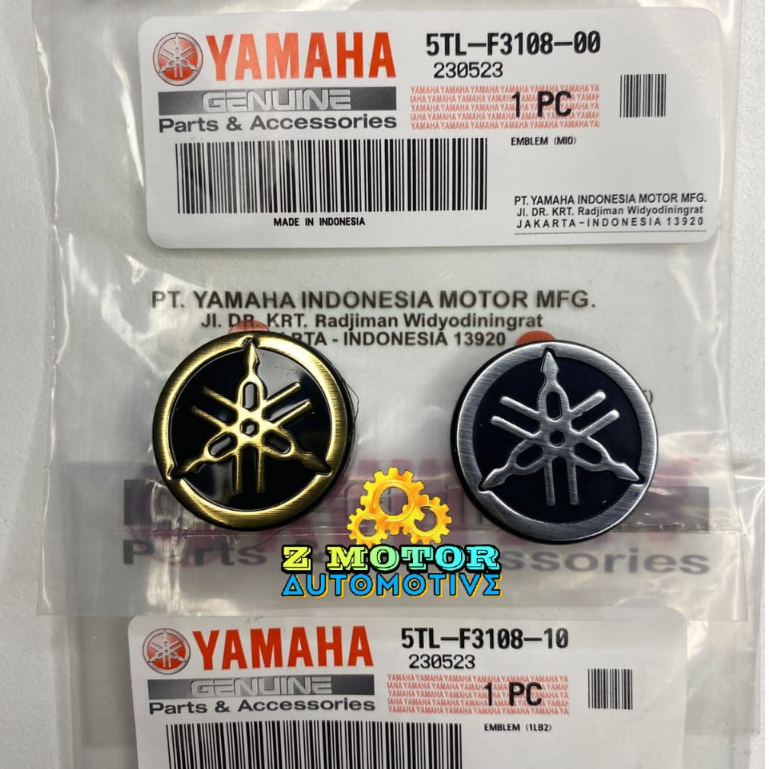 EMBLEM GARPUTALA UKURAN 3CM 3D TIMBUL LOGO YAMAHA TIMBUL TAMENG DADA DASI LEGSILD DEPAN MIO SPORTY |