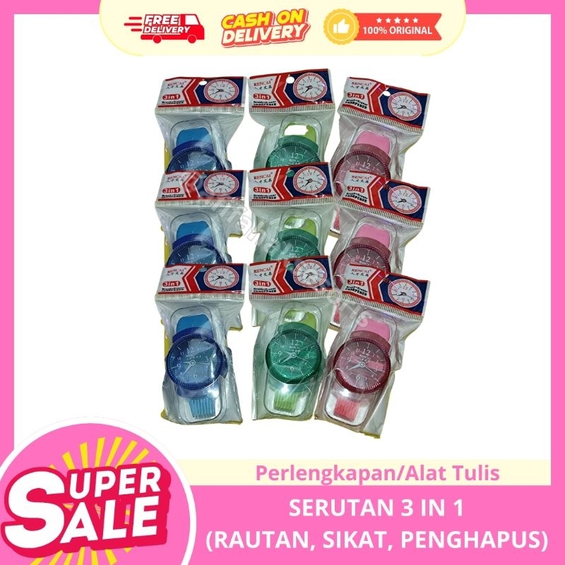 

Serutan 3in1 serutan+sapu(penghapus)