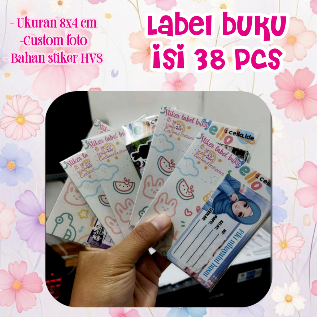 

Label buku custom murah