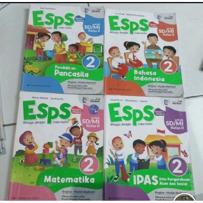 

buku pelajaran ESPS buat SD kls.2 edisi merdeka bekas dan orginal