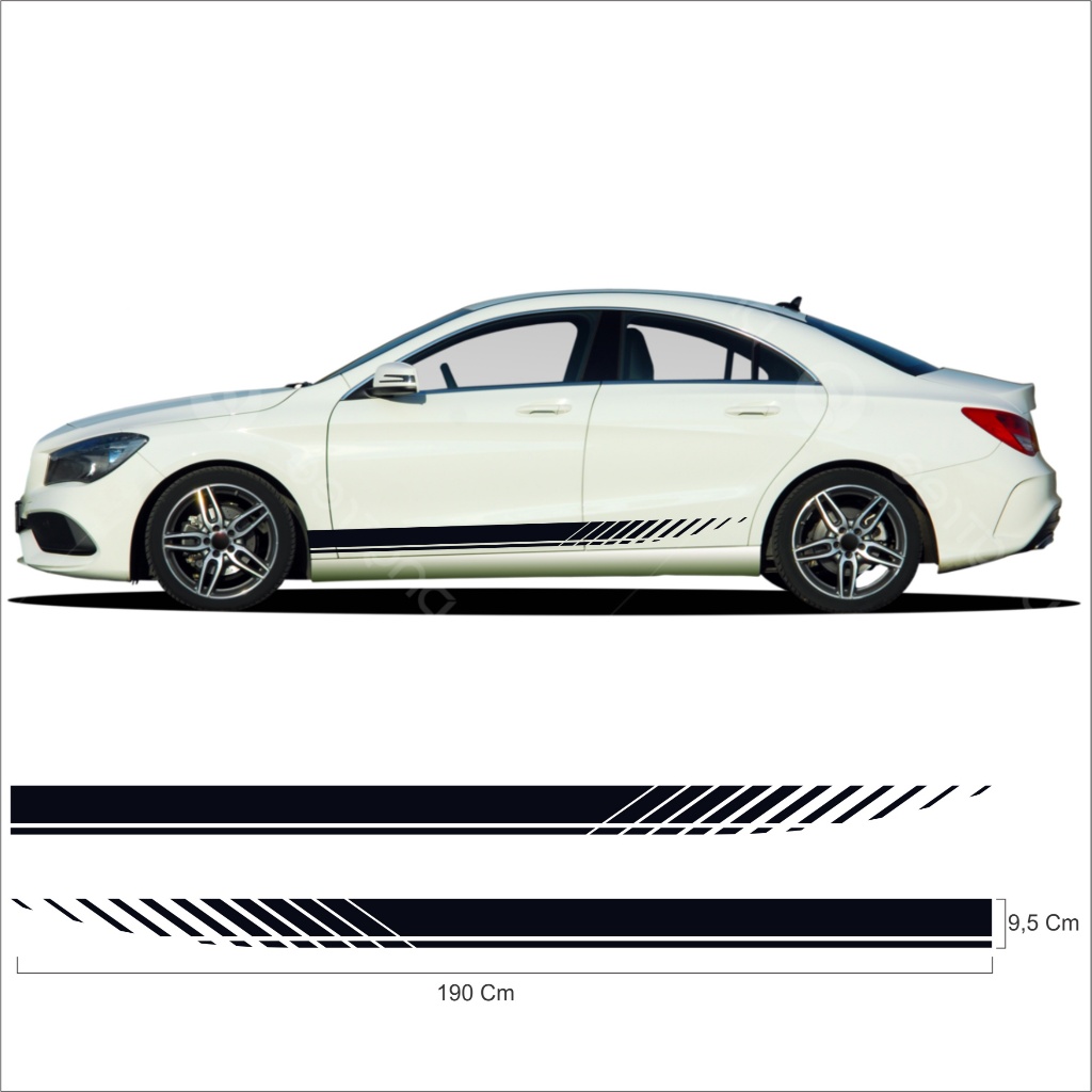 Sulung Stiker Mobil Sedan Variasi Simple Cutting Sticker Aksesoris Samping Mobil Sedan Terbaru