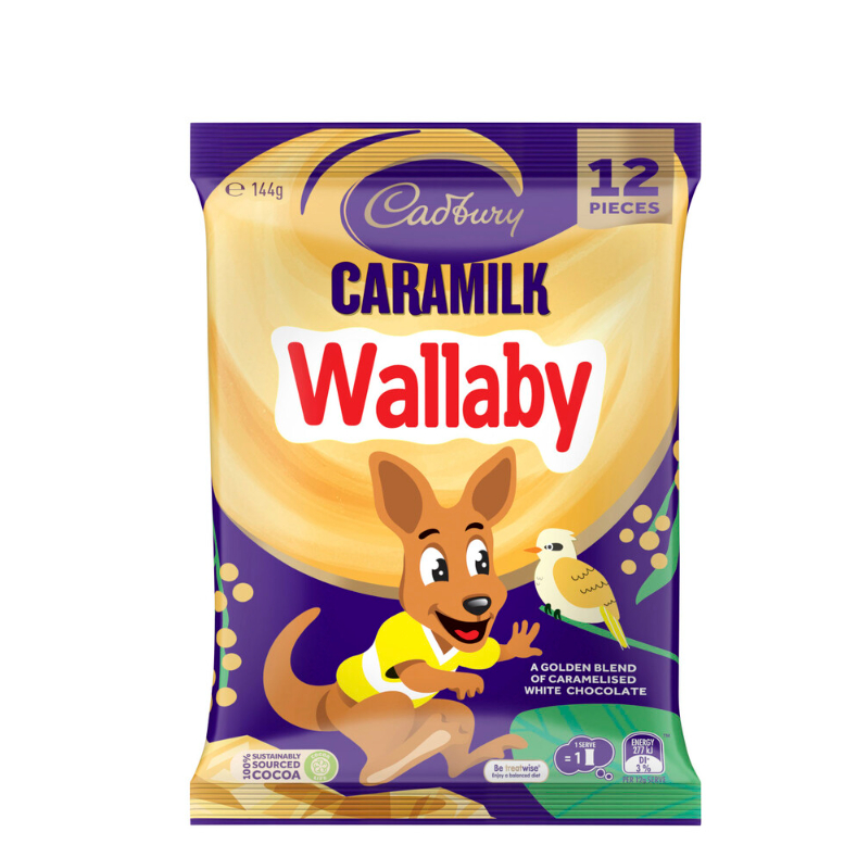 

Cadbury Caramilk Wallaby Chocolate Sharepack 12 Pack 144g